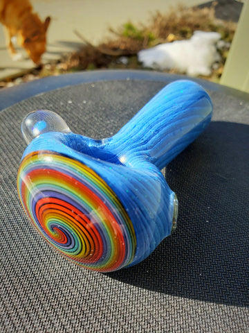 blue rainbow crushed opal