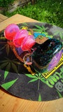 purple, pink and black crushed opal pipe