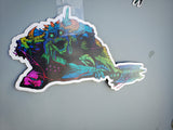 Holographic display stickers